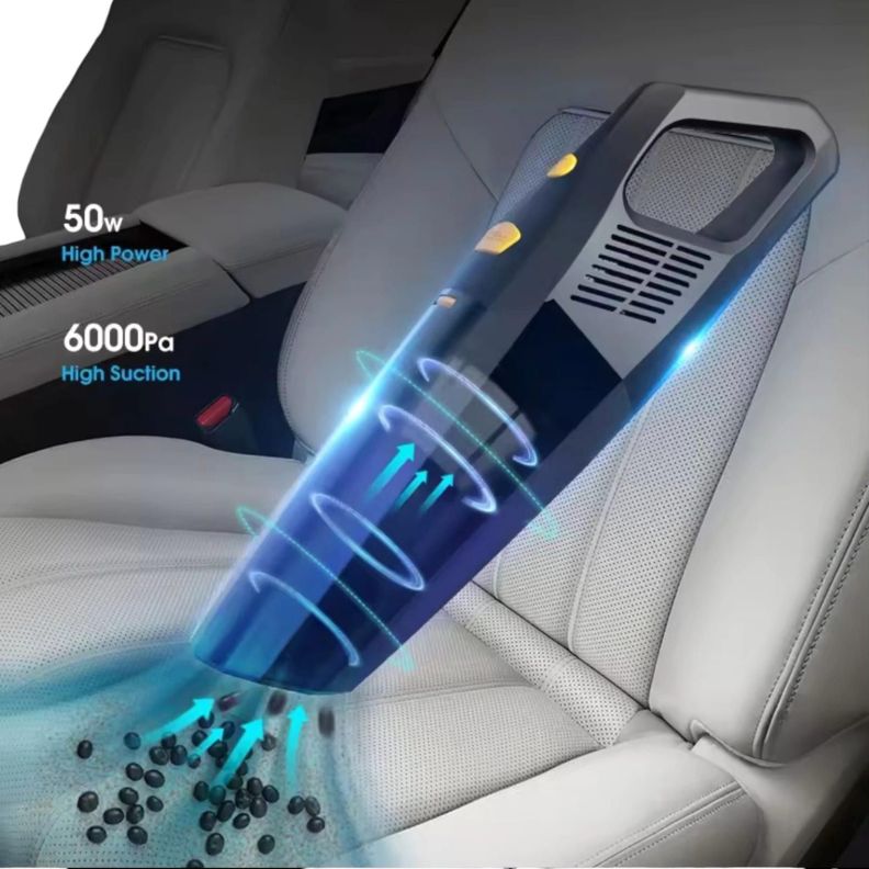 Aspiradora De Auto Hogar y Oficina Portatil Cordless 6000pa-3