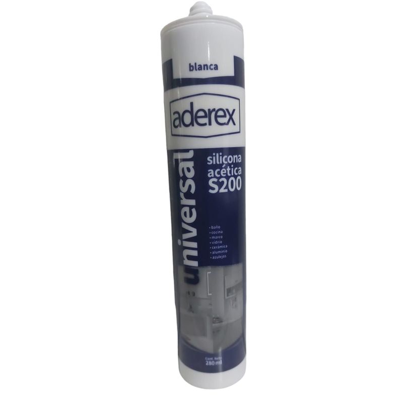 Silicona Sellante Universal Aderex Blanca 280 Ml-0