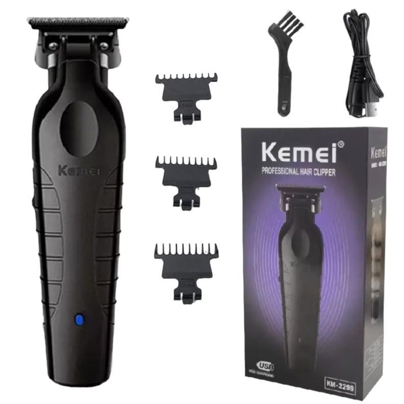 Cortadora De Pelo Kemei Transborder Barber Km-2299 Color Negro-1