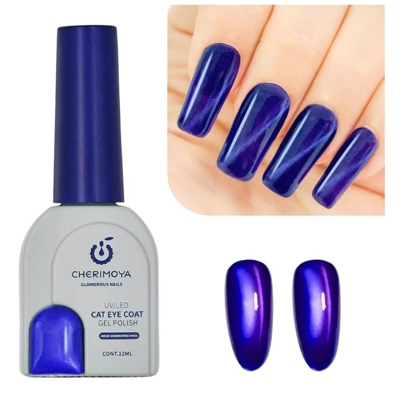 Esmalte De Uñas E Imán Neon Cat Eye 6pcs Cherimoya-1