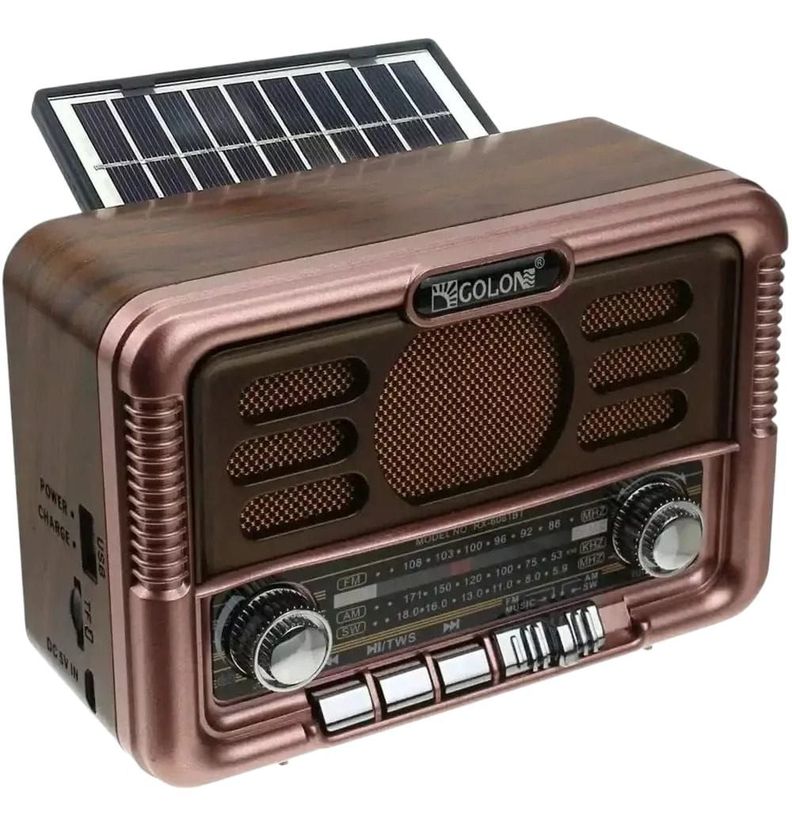 Radio Solar Con Bateria Incorporada Bluetooth