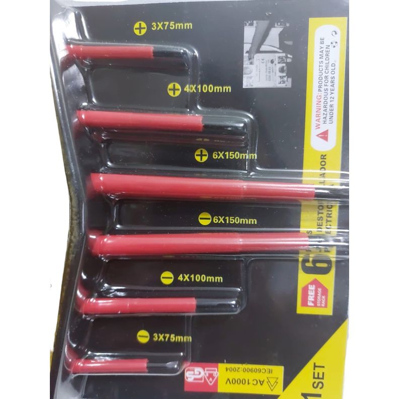 Set Kit Juegos De Destornilladores De Electricidad 6 Piezas-1