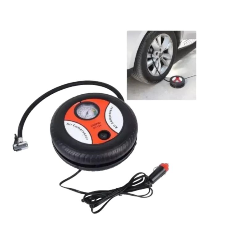 Inflador Compresor De Aire 12v Neumáticos Autos 260 Psi-2