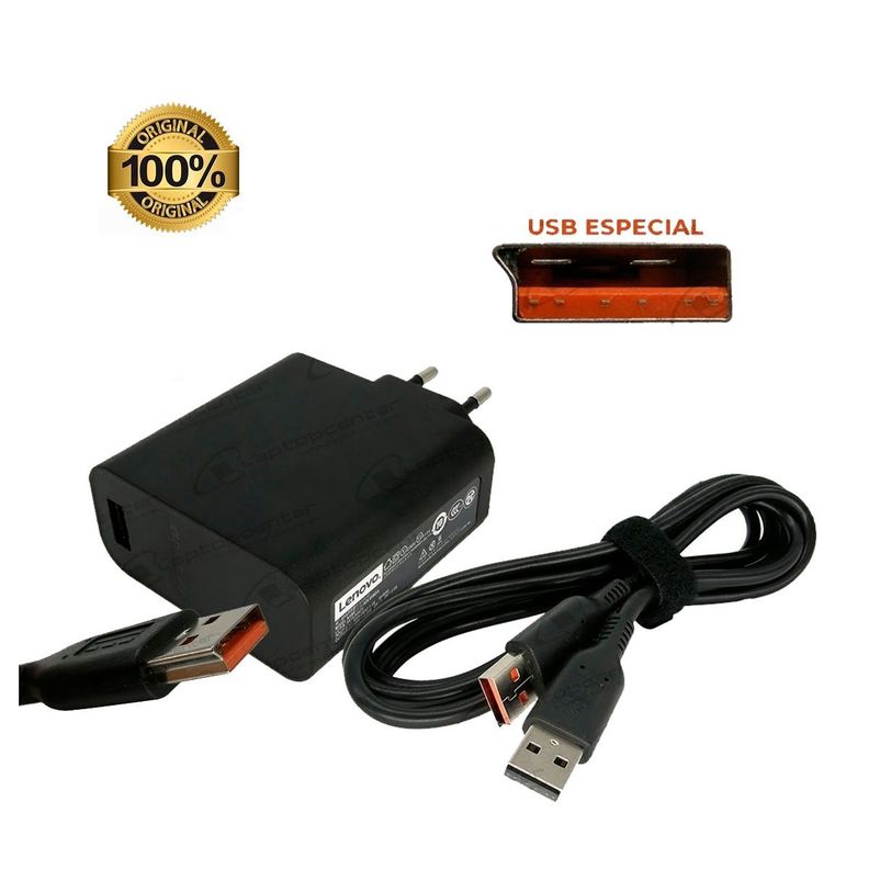 CARGADOR LENOVO ORIGINAL 20V - 3.25A 5.2V - 2A 65W NOTEBOOK Square-0