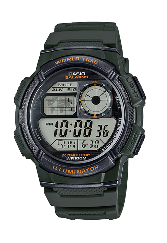 Reloj Digital AE-1000W-3AV Negro Hombre-0