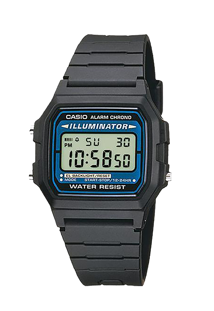 Reloj Digital F-105W-1A Unisex Negro-0