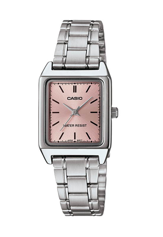 Reloj Análogo LTP-V007D-4E Plateado Mujer-0