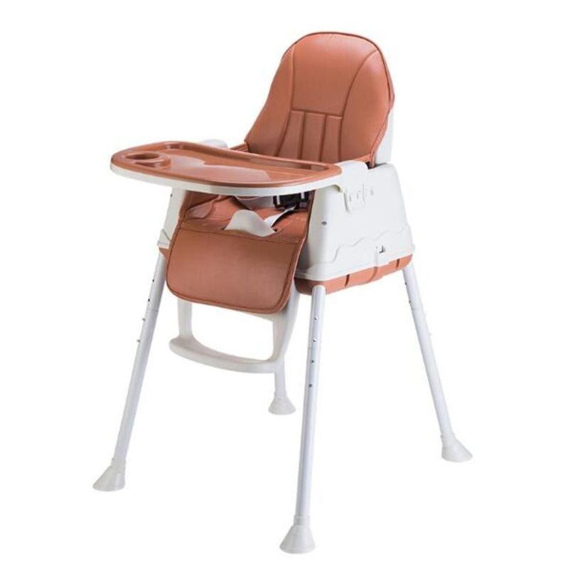 Silla De Comer Bebé - Modelo 3 En 1 - Marrón - Chitines-0