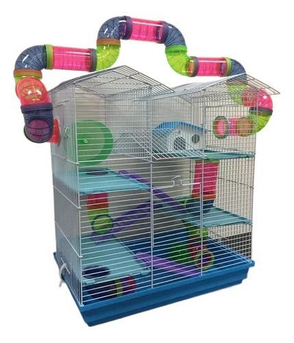 Jaula Hamster 5 Niveles Casita  Tuberia Exterior 47809-1