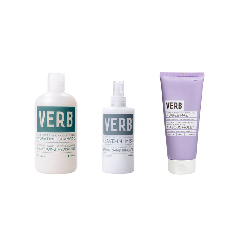 Kit Verb Rubios Shampoo Leave In Y Mascara Purple