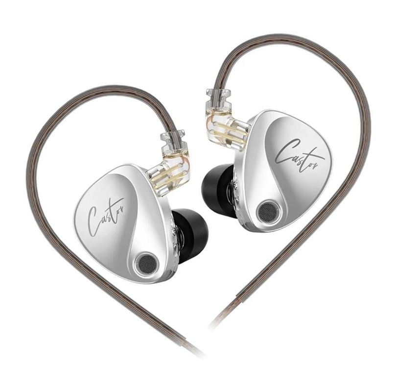Audífonos KZ Castor Harman Target  + Accesorios + Espumas + Estuche.-0