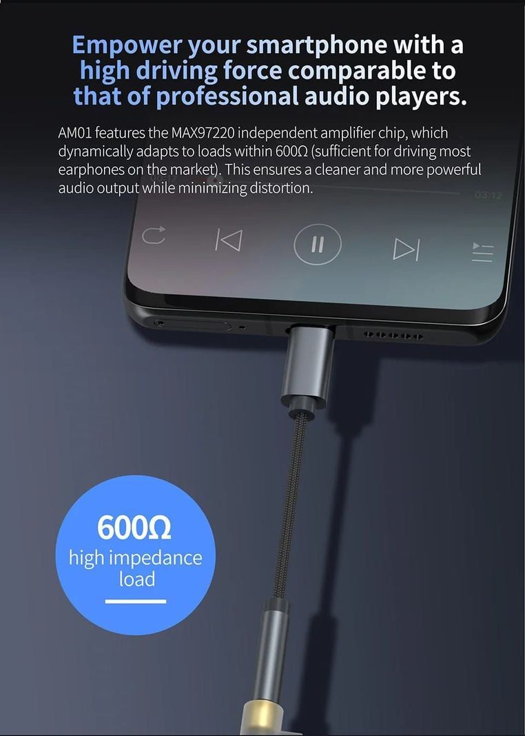 KZ AM01 – DAC – Cable para Audifonos Tipo C.-5