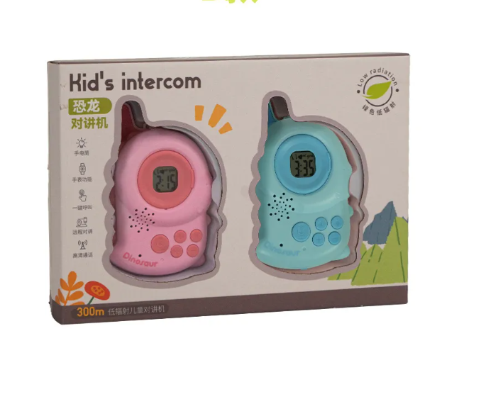 Walkie Talkie - Radio Intercomunicador Dinosario Para Niños.-0