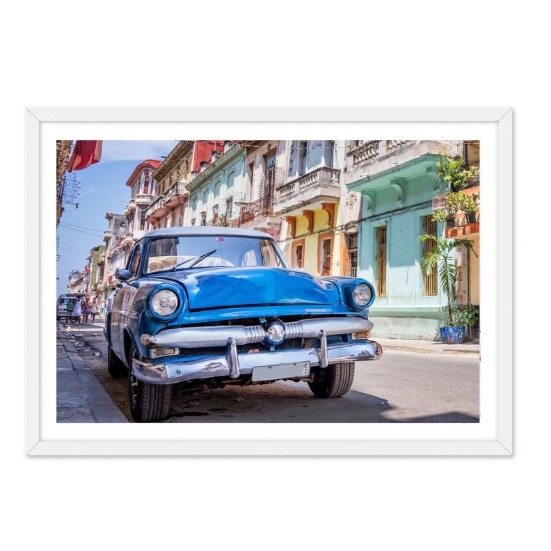 Cuadro Individual  Auto Antiguo Cuba-0