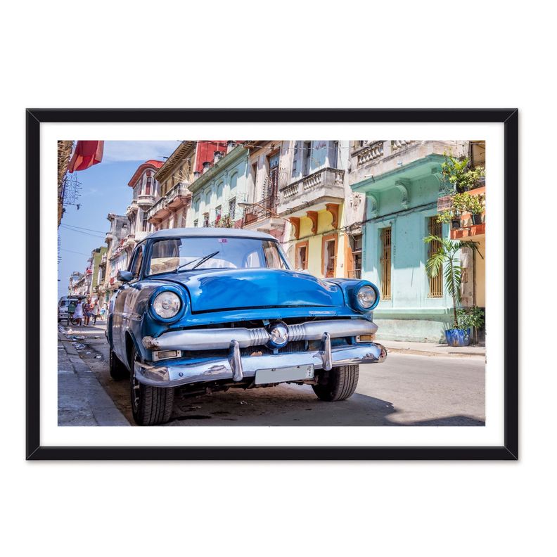 Cuadro Individual  Auto Antiguo Cuba-0