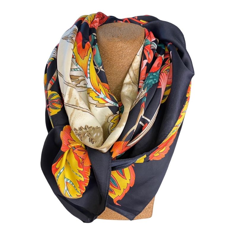 Pañuelo exclusivo de Alondra -Italiano - XL- Para 2 vueltas al cuello-1