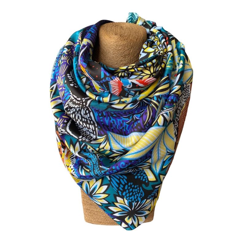 Pañuelo italiano- diseño exclusivo de Alondra - La fuerza del color-1