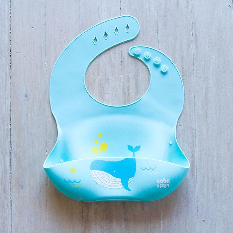 Babero Bippy Silicona Ballena-0