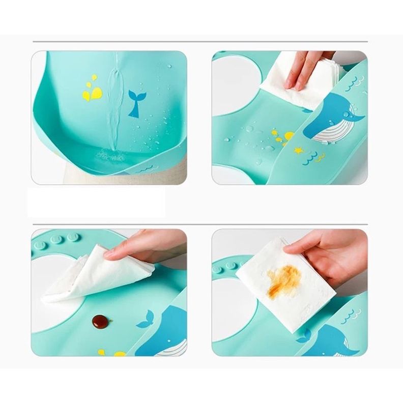 Babero Bippy Silicona Ballena-1