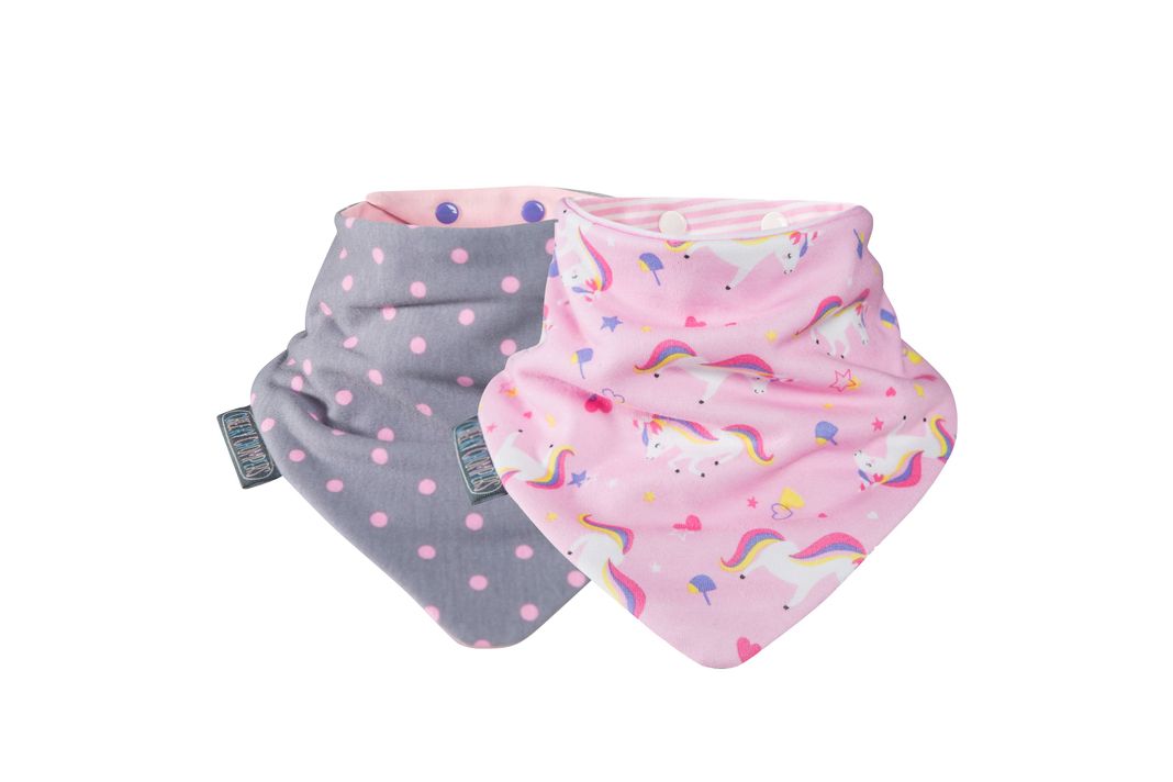 Pack Baberos Unicorne Love-Polka dot Pink-0