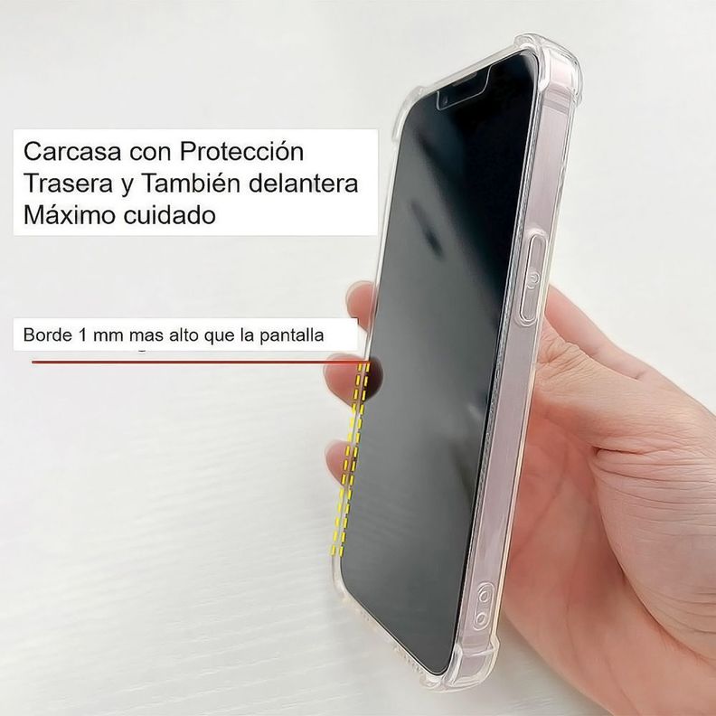 Carcasa Para iPhone 13 y Mica Lamina Vidrio-2