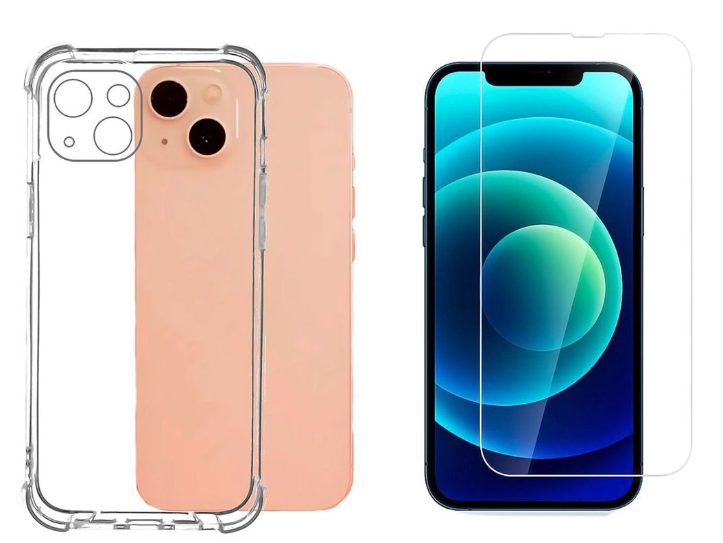 Carcasa Para iPhone 13 y Mica Lamina Vidrio-0