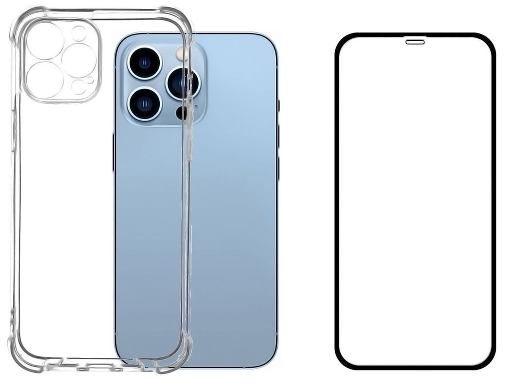 Carcasa Para iPhone 12 PRO MAX Y Lamina Mica Vidrio Completa-0