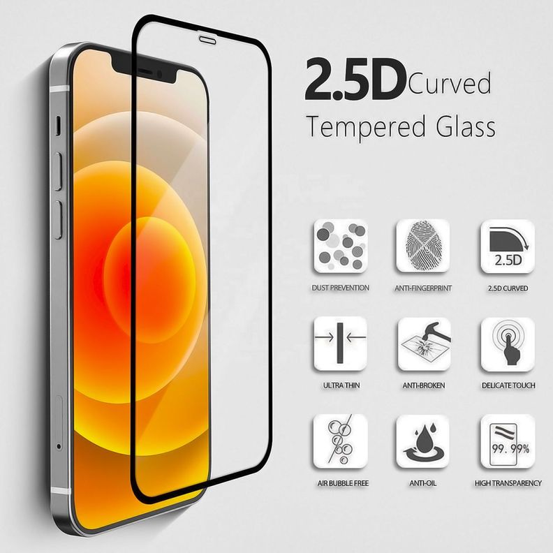Carcasa Para iPhone 12 PRO MAX Y Lamina Mica Vidrio Completa-4