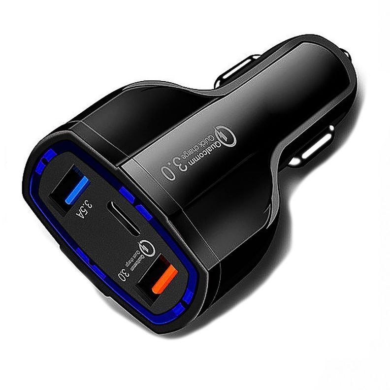 Cargador Rapido Auto Tipo C Y USB Doble -0
