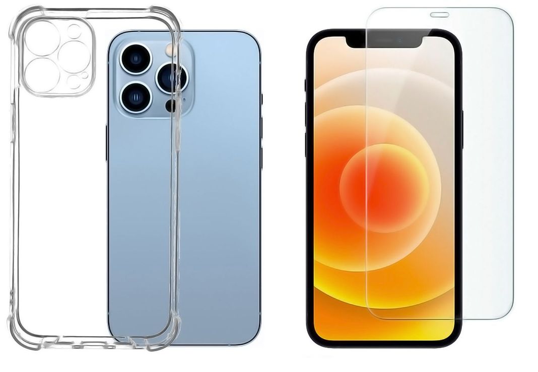 Carcasa Para iPhone 12 Y Lamina Mica De Vidrio-0