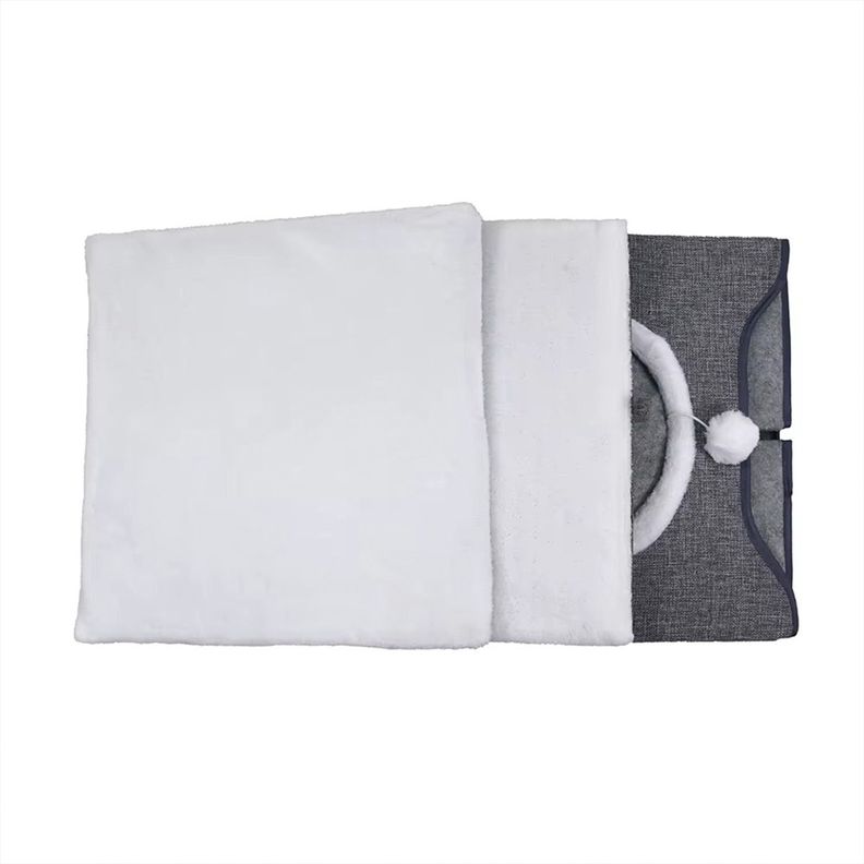 Cama Mascota Soft Confort Plegable Con Techo -1
