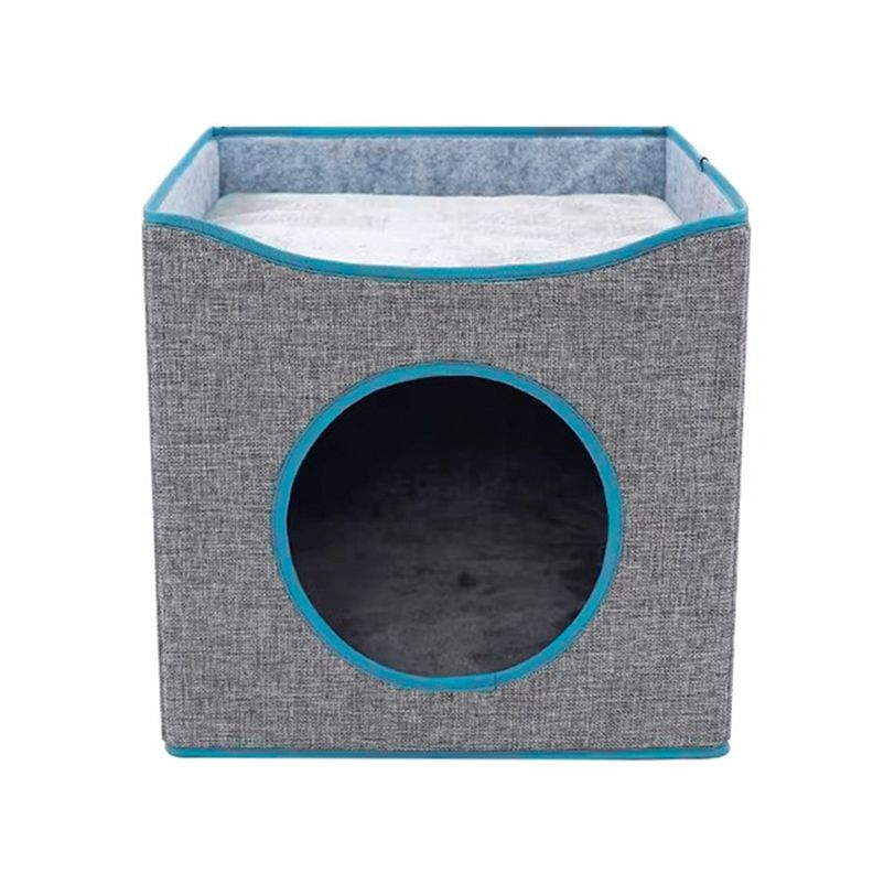 Cama Mascota Soft Confort Transportable Con Techo -0