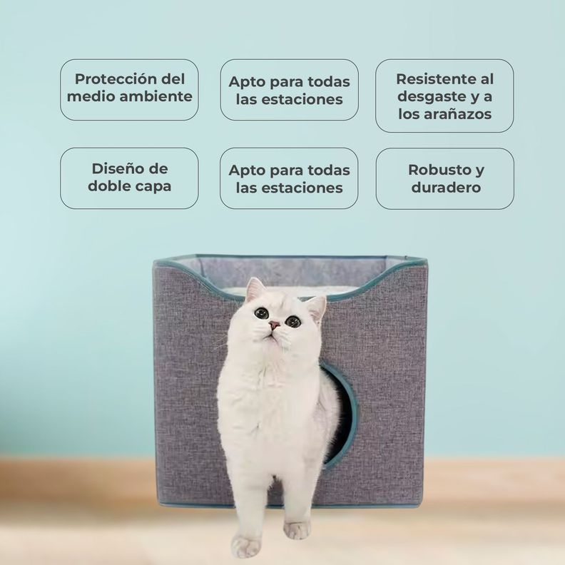 Cama Mascota Soft Confort Transportable Con Techo -3
