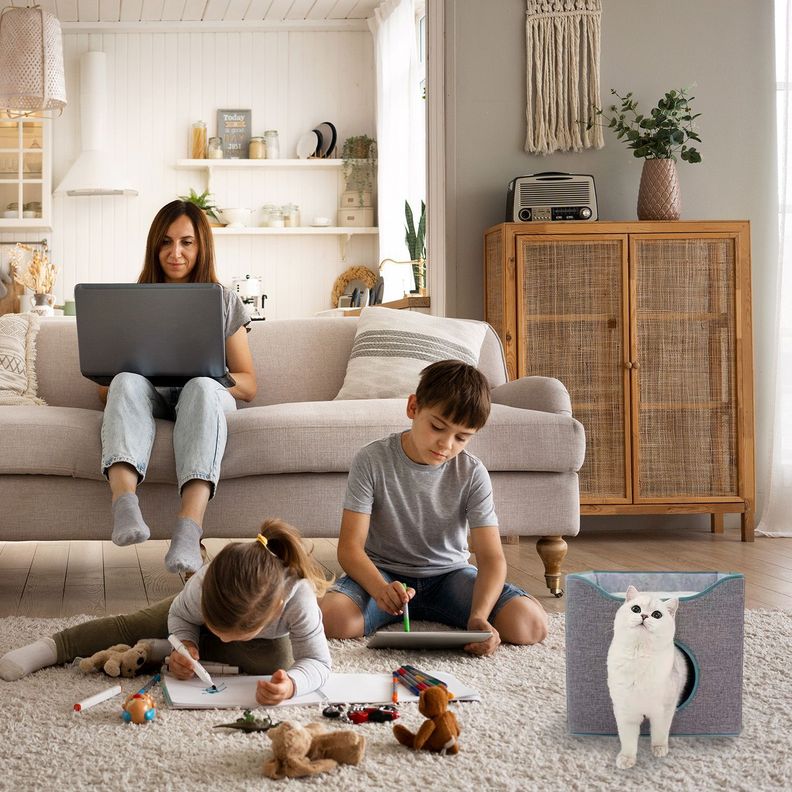Cama Mascota Soft Confort Transportable Con Techo -4