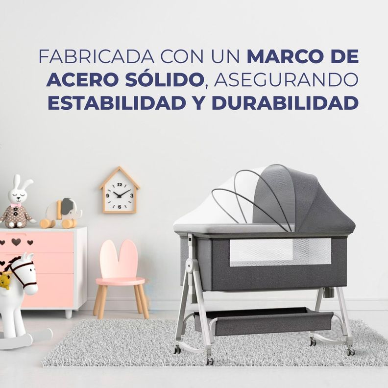 Cuna Colecho Moises Bebe Mecedora 6 Alturas Safe&soft -2