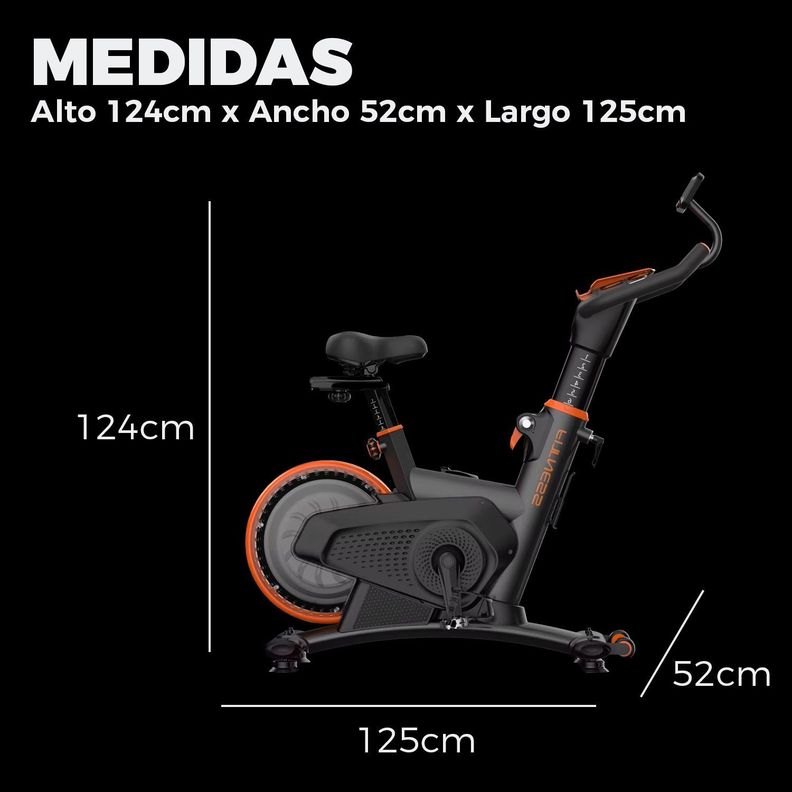 Bicicleta Spinning Magnetica Profesional K12 8 KG -2