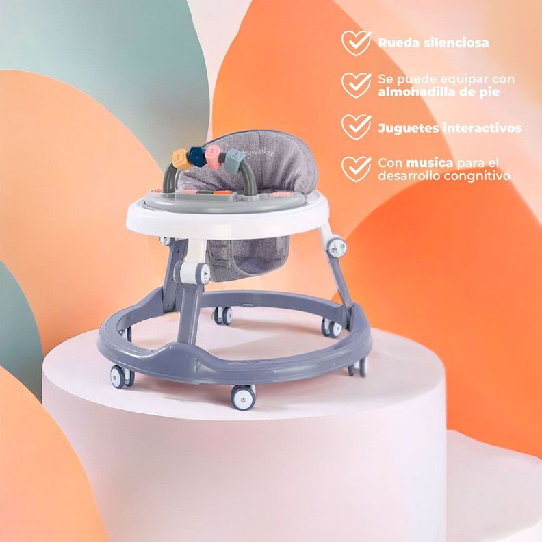 Andador Caminadora Bebe Plegable Folding Circle Con Sonido -2