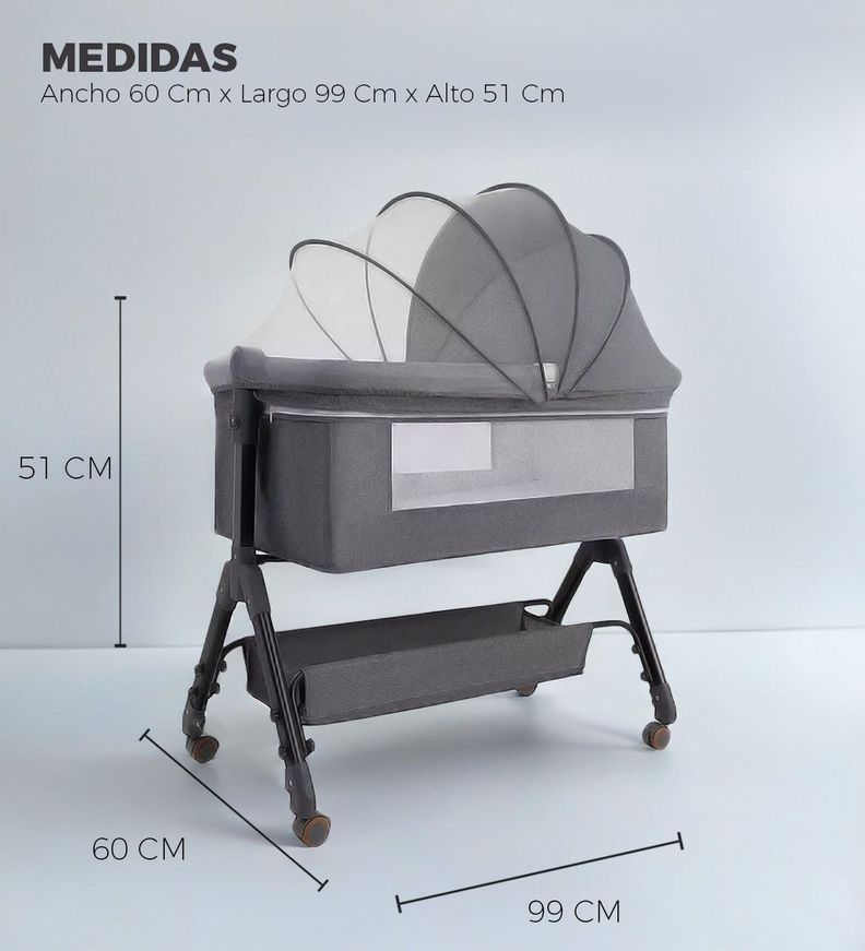 Cuna Colecho Moises Bebe Altura Regulable Safe&soft -1