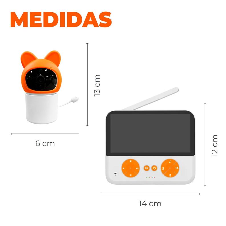 Camara Monitor Bebe Vision Nocturna Lcd 4.3" Con Microfono-1