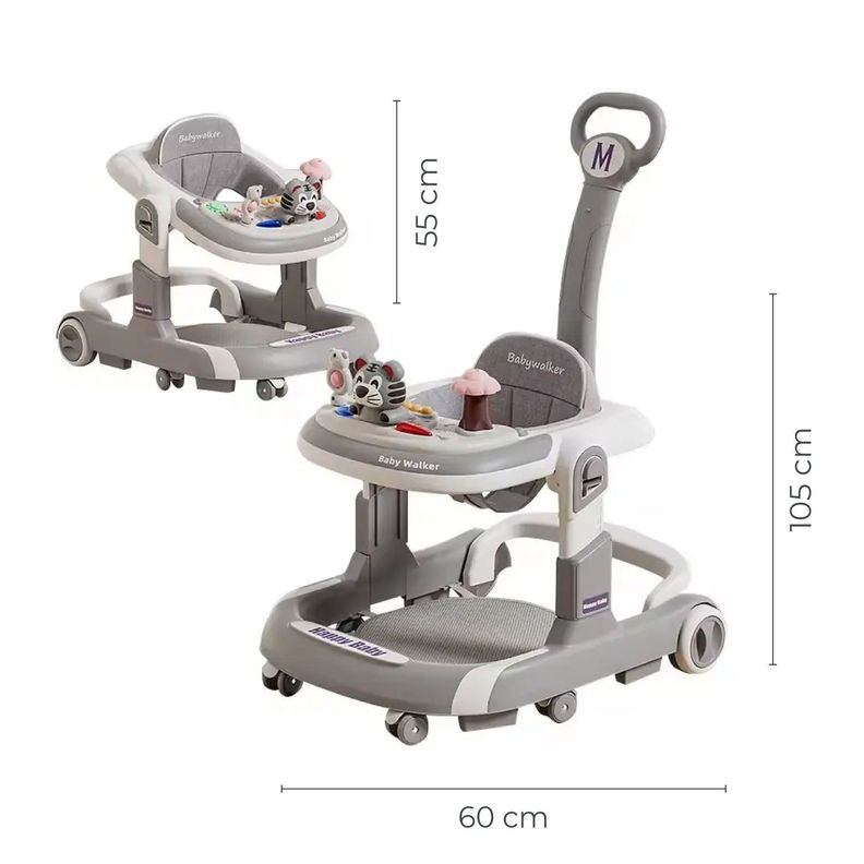 Andador Caminadora Altura Regulable Bebe Anticaida Musical -1