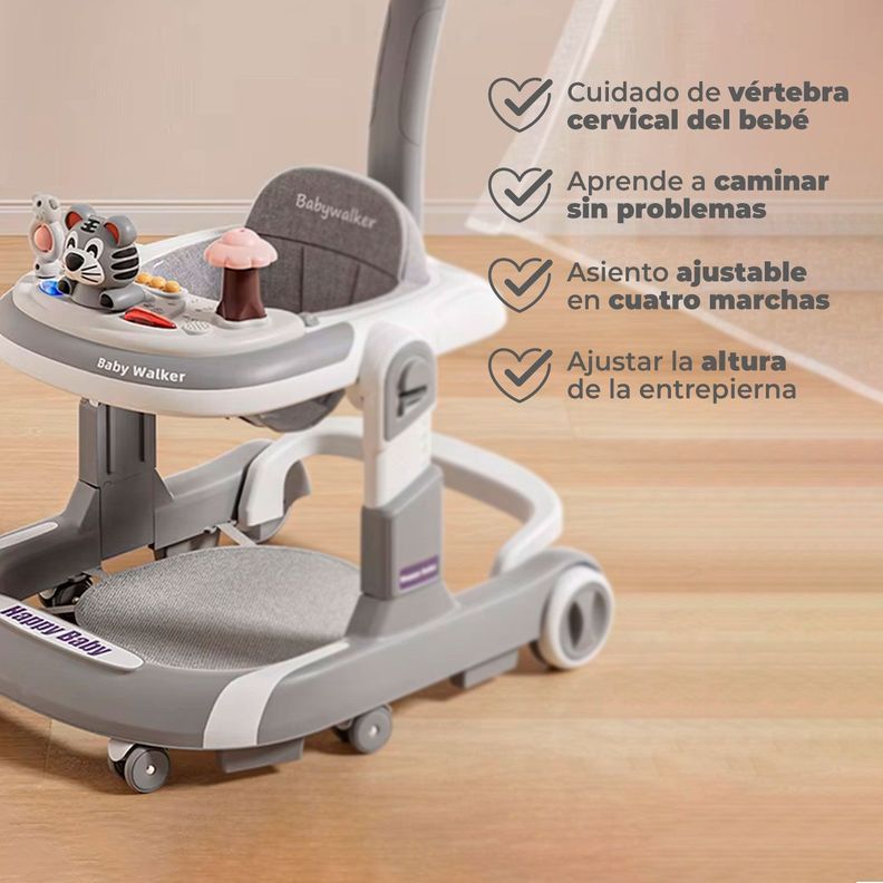 Andador Caminadora Altura Regulable Bebe Anticaida Musical -2