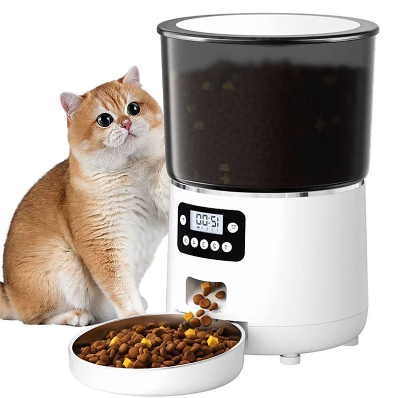 Dispensador Automatico Comida 4 lts Mascotas .-3