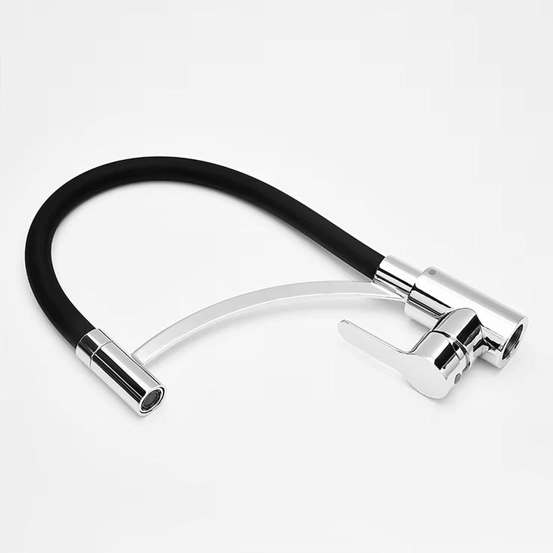 Llave Monomando Lavaplatos Cromada Flexible y Giratoria Deluxe-2