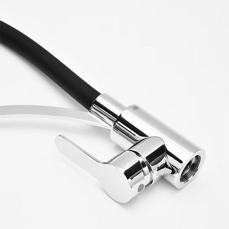 Llave Monomando Lavaplatos Cromada Flexible y Giratoria Deluxe-3