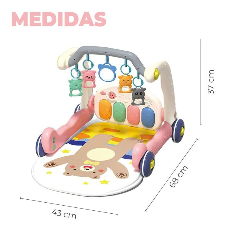 Gimnasio Alfombra Caminadora Bebe Musical 4 en 1 Little Bear-1