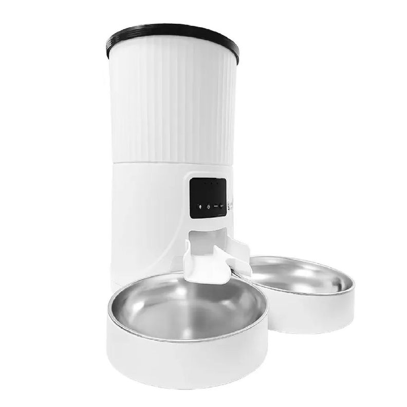 Dispensador Automatico Doble Comida Mascotas 4 lts.-0