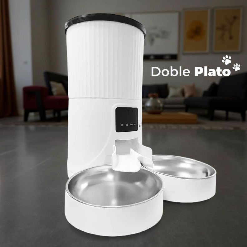 Dispensador Automatico Doble Comida Mascotas 4 lts.-3