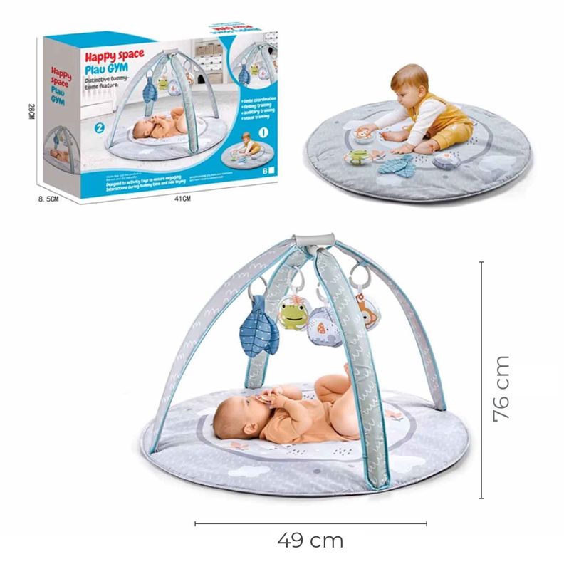 Gimnasio Alfombra Bebe Acolchado FluffyBaby Centro de juegos-2