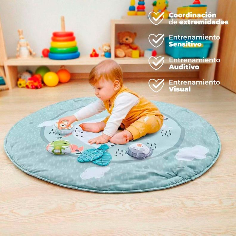 Gimnasio Alfombra Bebe Acolchado FluffyBaby Centro de juegos-3