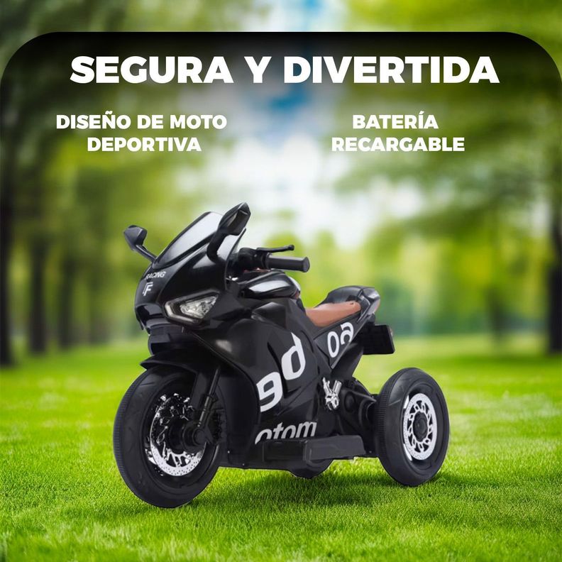 Moto Eléctrica Infantil 3 Ruedas Turbo 6v Gsx-4